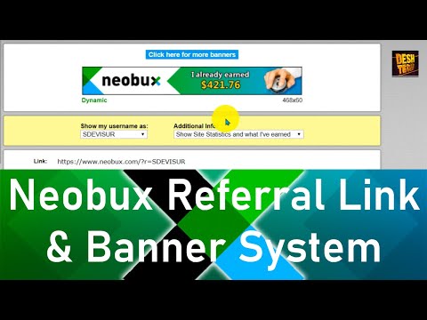 Neobux Tutorial Part 4 | neobux banner | neobux referral code | neobux referral link | Deshtech