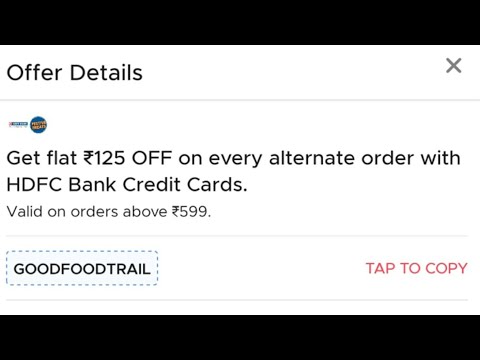 Zomato Offer Hdfc bank Credit Card #Shorts