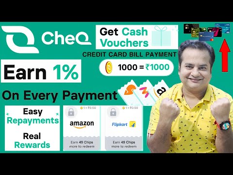 Credit Card Bill Payment App | Flat 1% Cashback | Cheq App Review | Credit Card To Bank Transfer