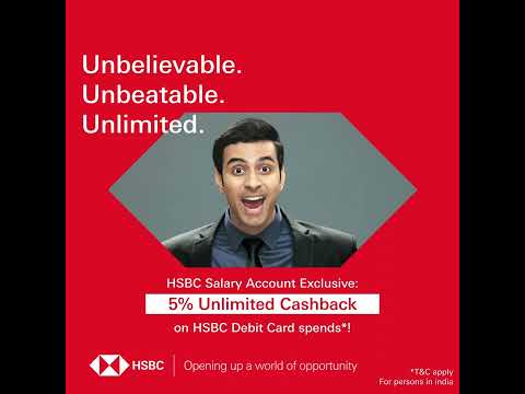 #UnlimitedCashback on HSBC Debit Card