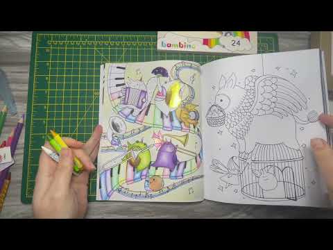 How I colour using bambino crayons and how I add sparkle | Adult Colouring
