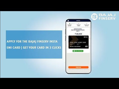 Apply for the Bajaj Finserv Insta EMI Card | Get your card in 3 clicks