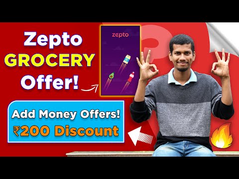 Zepto Grocery Offer - Discount Code + 3 Add Money Offer - Junio, CRED, Slice Zepto Add Money Offers