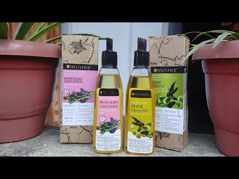 Top 2 Soulflower Hair Oil Honest review| Soulflower Olive Carrier oil &amp; lavender Rosemary oil Review