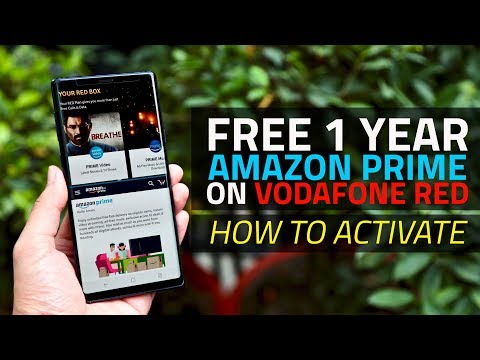 How to Activate Free Amazon Prime Subscription With Vodafone Red Plan
