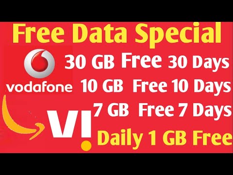 Vodafone idea &quot;Vi&quot; Free Internet Data 30 GB,10 GB &amp; 7 GB | How to Get Free Vi Data For 30/10/7 Days?