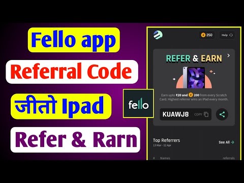 Fello app Referral code | Refer and earn