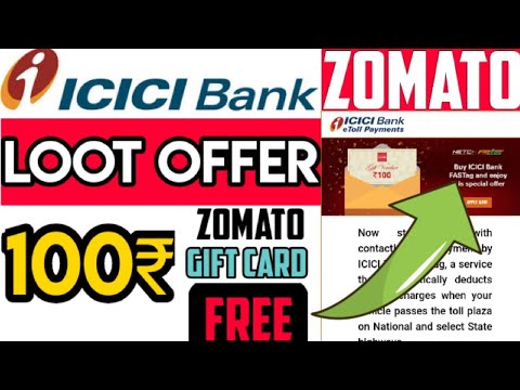 😍100₹ Zomato Gv Free | Fastag Offers | Icici Bank User Offer | Icici Offer | Zomato Free Food🍔 | TIH