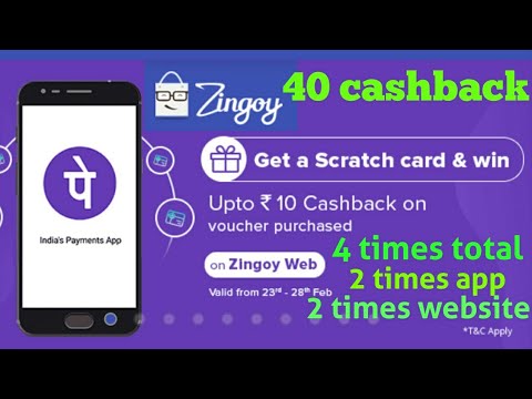 Zingoy 40 rs cashback offer from phonepe
