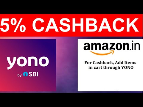 Get 5 percent extra cashback by Shopping on Amazon through SBI YONO App