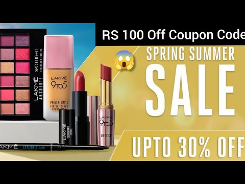 Lakme Coupon Code | RS 100 OFF Referral Code | Lakme Spring Summer Sale 30% OFF #shorts #shortvideo