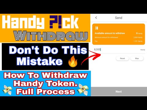 How to Withdraw Handy Pick Token To Trust Wallet | Crypto World