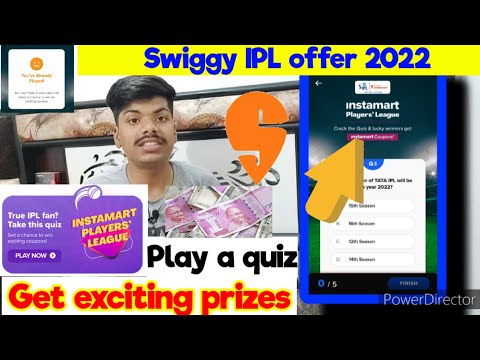 Swiggy instamart players league answer | swiggy ipl offer | swiggy instamart |swiggy instamart offer