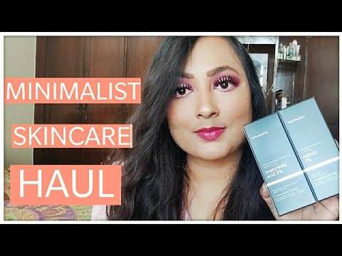 BE MINIMALIST SKINCARE PRODUCTS UNBOXING // FIRST IMPRESSIONS// Retinol &amp; Hyaluronic acid
