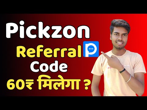 Pickzon Referral code | Pickzon app me referral code kaise Dale | 60₹ मिलेगा