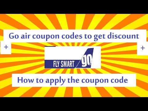 Go air coupon code to get disocunt for your flight