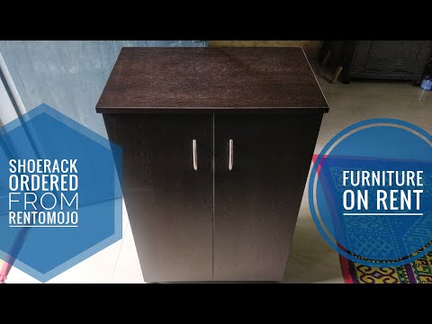 Furniture from RentoMojo in Noida |किराये का फर्नीचर |Ordered Shoe Rack for home |