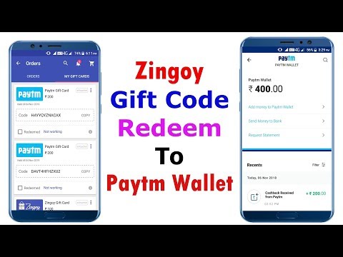 How to Redeem Paytm Gift card/Promo code from Zingoy Account 🔥🔥🔥