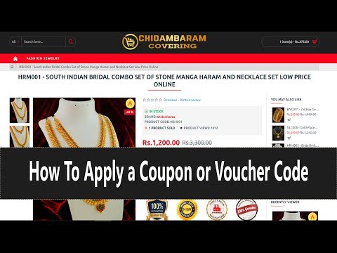 How To Apply a Coupon or Voucher Code in Chidambaramcovering.com
