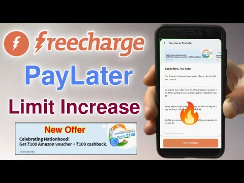 Freecharge Paylater Limit Increase New Offer 😍 Freecharge 200 cashback offer