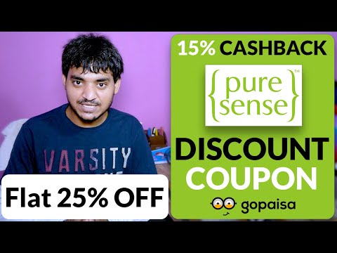 🔥 Shop PureSense Products Online Through Gopaisa &amp; Get Extra CashBack | PureSense 15% EXTRA CASHBACK