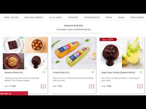 Box8 Online food : How to Order on Box8 website