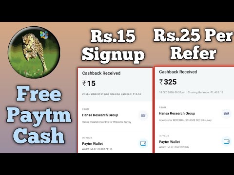Hansa Cheetah Referral Code : Free Rs.15 Paytm Cash Welcome Survey + Rs.25 Per Refer