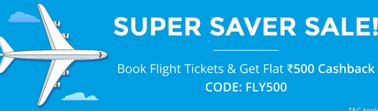 Paytm Flight Offer - Get Flat Rs 500 Cashback On Flight