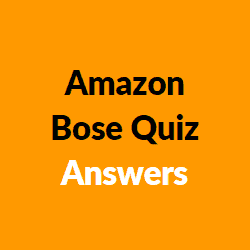 Amazon Bose Quiz