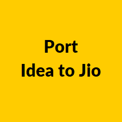 Port Idea To Jio