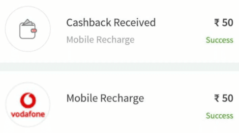 Freecharge Rs 50 Cashback Offer