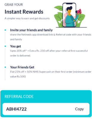 Netmeds Referral