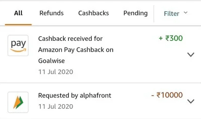 Goalwise Amazon Payment