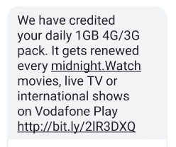 Vodafone 1GB Free Data
