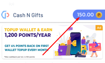 CashNGifts Signup bonus