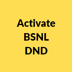 DND BSNL