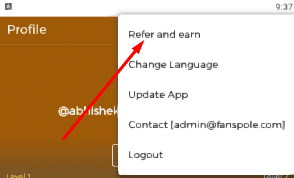 Fanspole Refer & Earn