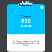 Paytm Cashback Payment