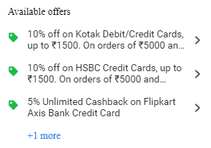 Flipkart Kotak Offer Online