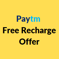 Paytm Free Recharge