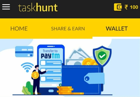 Task Hunt wallet