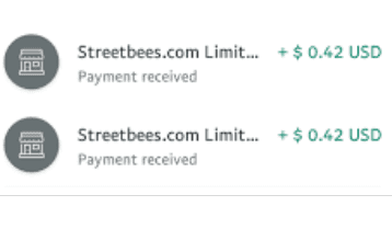 streetbees payment proof