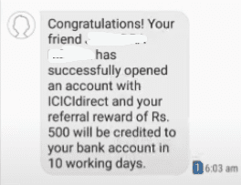 ICICI Direct reward