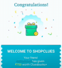 shopclues refer reward