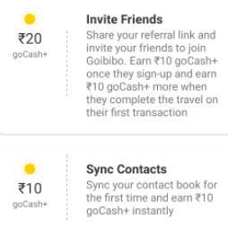 Goibibo Refer and Earn