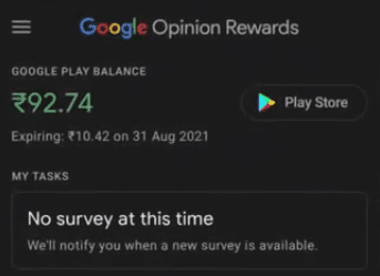 Google Opinion Rewards