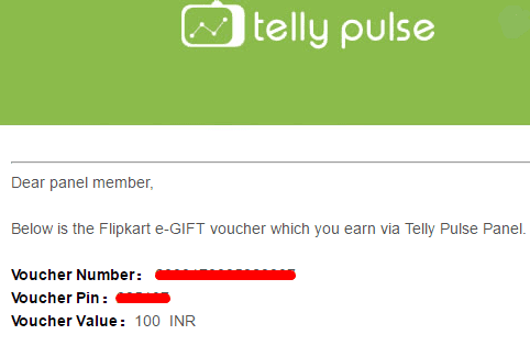 Telly Pulse voucher reward