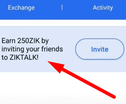 Ziktalk invite friends