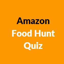 amazon food hunts quiz