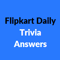 flipkart daily trivia answers